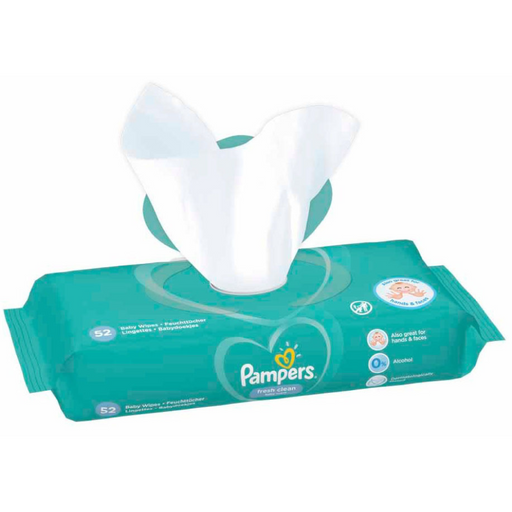 Pampers - Fresh Clean Baby Wipes 52's