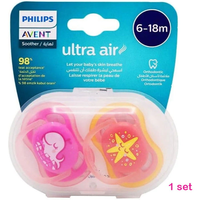 AVENT 超空氣奶嘴 6-18 個月 SCF085/06 *包裝顏色隨機出貨*