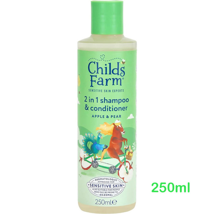 Childs Farm 2 合 1 洗頭水同護髮素蘋果同梨香味250ml - 平行進口