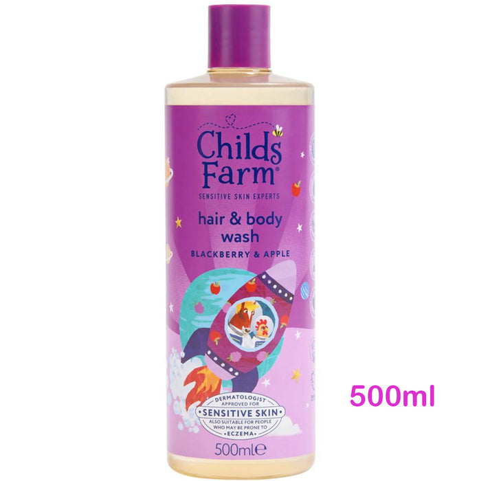 Childs Farm 洗頭水同沐浴露黑莓同蘋果香味 500ml - 平行進口
