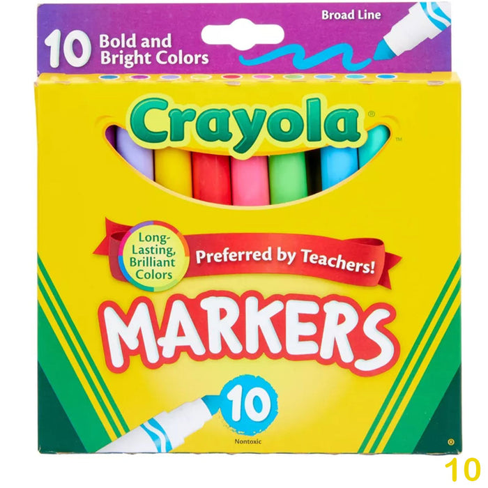 Crayola - Markers Broad Line 10ct
