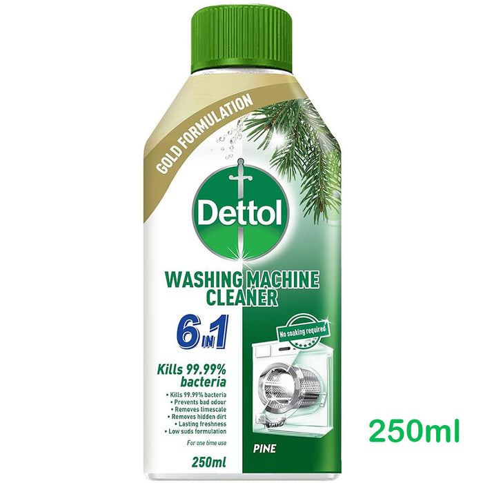 Dettol - 5 in 1 Washing Machine Cleaner, Original Pine Scent 250ml