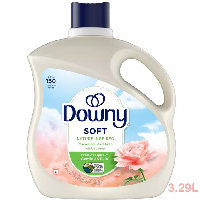 Downy - 衣物柔順劑  玫瑰水同芦荟香 3.29L -  (新包裝)