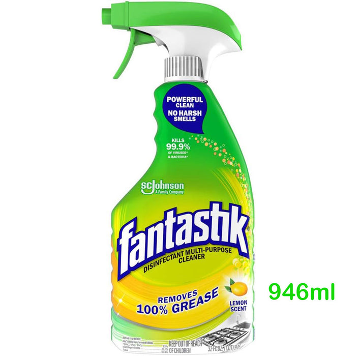 Fantastik SC Johnson 多用途漂白清潔劑 檸檬香味 946ml