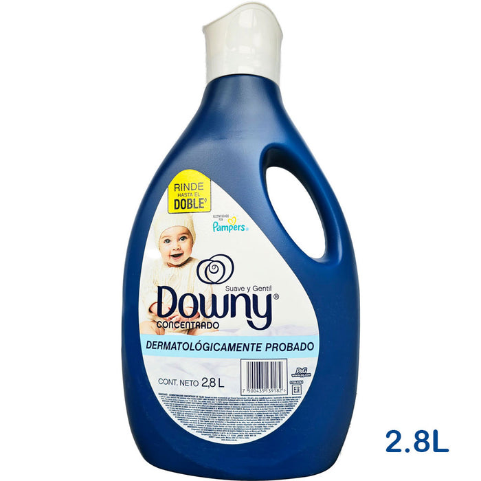 Downy - Fabric Softener Suave Y Gentil (Soft and Gentle) Recommended by Pampers 2.8L (new packaging)