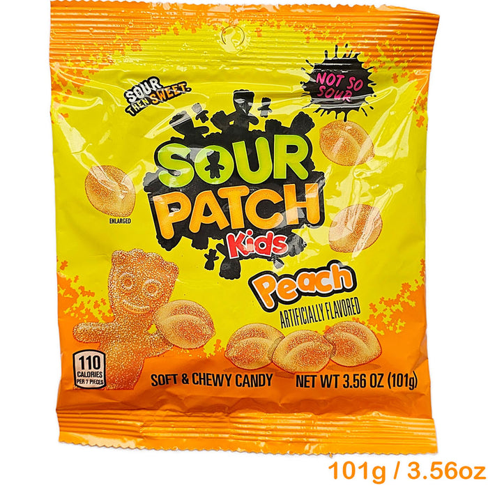 Sour Patch Kids 兒童酸味水果軟糖 水蜜桃味 101g / 3.56oz 到期日14/07/2024