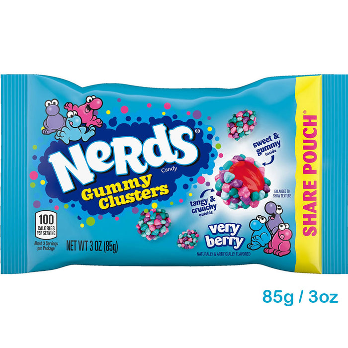 Nerds Gummy Clusters 美國經典脆脆藍莓水果軟糖 85g / 3oz 到期日 07/24