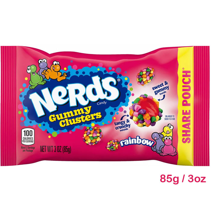 Nerds Gummy Clusters Fruit Flavored Candy 85g / 3oz EXP 23/07/24