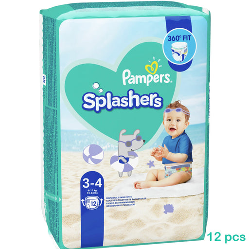 Pampers - Splashers Disposable Swim Pants Size S,  (3-4) 12 pcs HOME EXPRESS