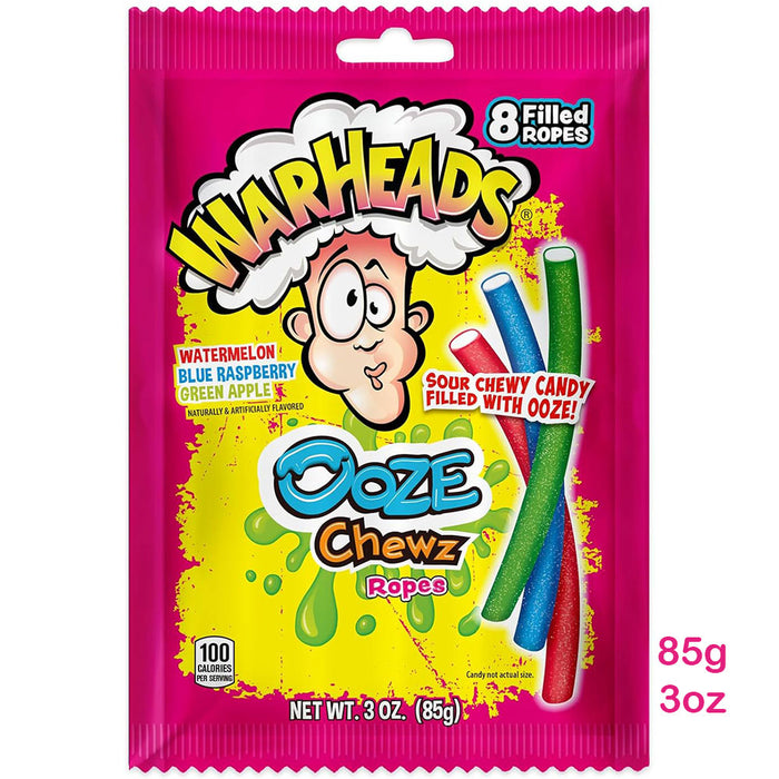 Warheads 水果味咀嚼糖條 85g / 3oz 到期日 10/24