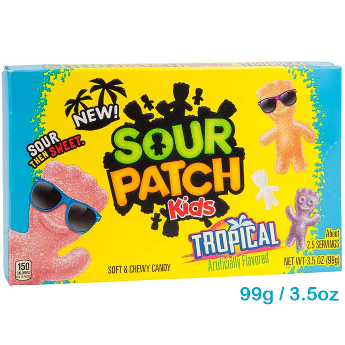 Sour Patch Kids Soft & Chewy Candy Tropical 99g / 3.5oz EXP: 14/5/24