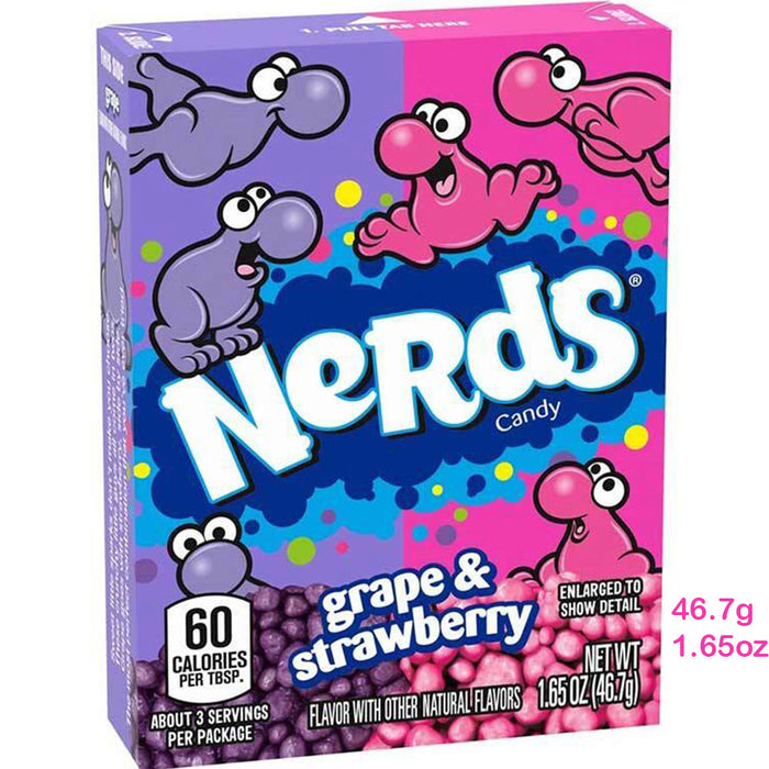 Nerds Strawberry & Grape Candy Box 46g / 1.65oz EXP 10/25