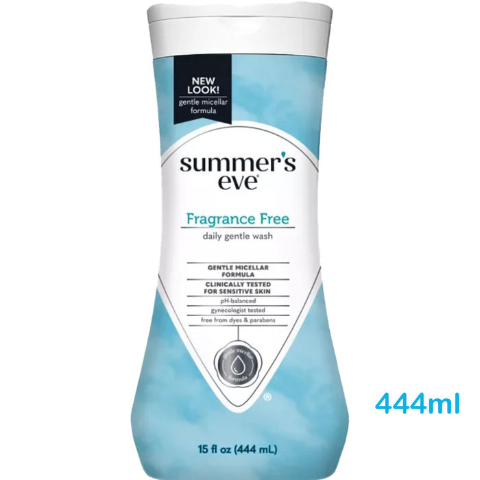 Summer's Eve - Feminine Wash, Fragrance Free Daily Gentle 444ml