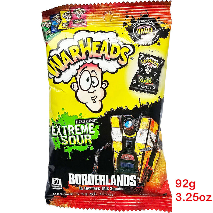 Warheads Mega Assorted Sour Hard Candy 92g / 3.25oz EXP 06/27