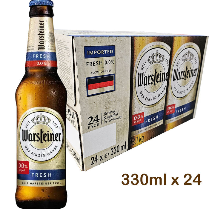 Warsteiner Beer 0% Alcohol Germany [FULL CASE] 24x330ml  EXP: 09/07/25