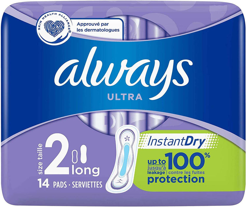 Always - Ultra Long Pads, Size 2, 14 pads - HOME EXPRESS