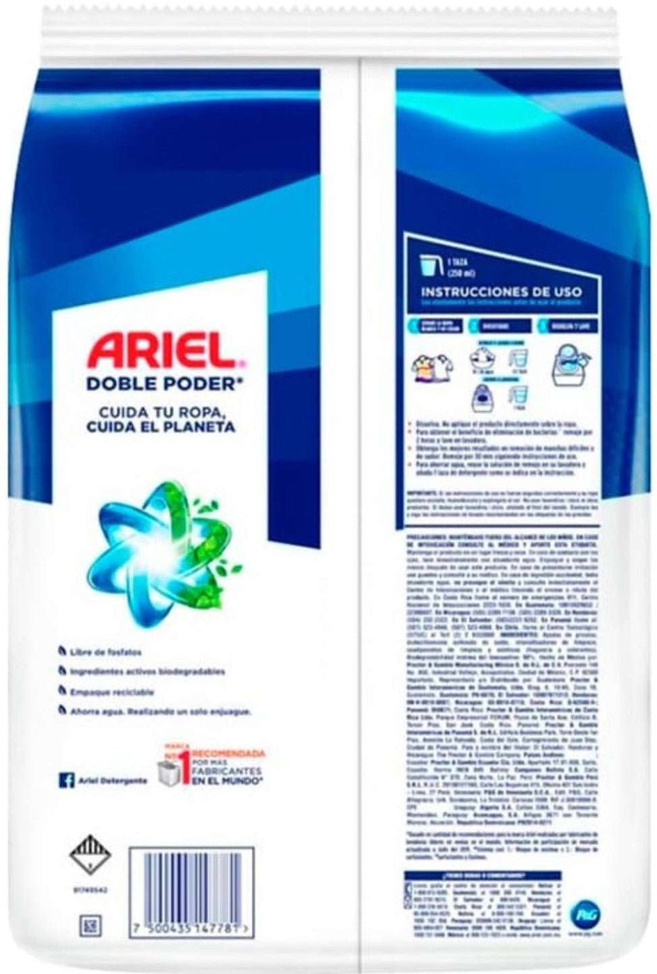 Ariel Powder Detergent Double Power 2.5kg — HOME EXPRESS