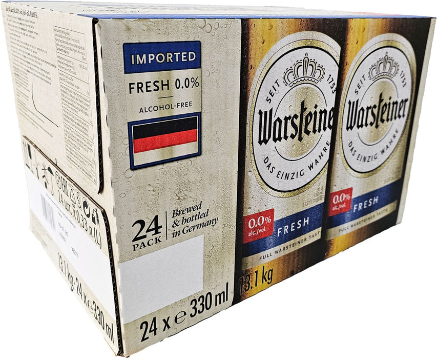 Warsteiner Beer 0% Alcohol Germany [FULL CASE] 24x330ml  EXP: 09/07/25