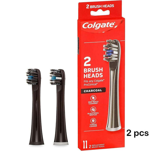 Colgate - ProClinical B150 Charcoal Sonic Electric Toothbrush Refill 2pcs - HOME EXPRESS