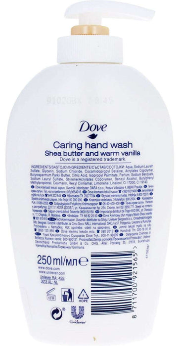 Dove - Antibacterial Hand Wash Soap Shea Butter With Warm Vanilla 250ml - HOME EXPRESS