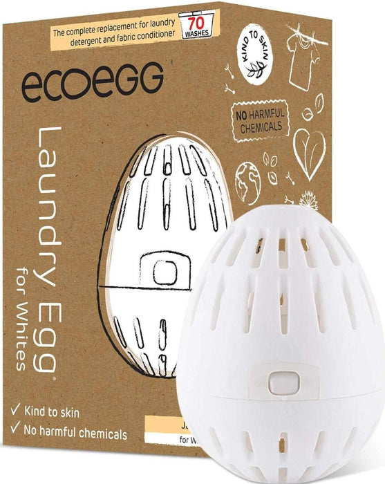 ECOEGG - Laundry Egg for Whites, Jasmine, 70 washes - HOME EXPRESS