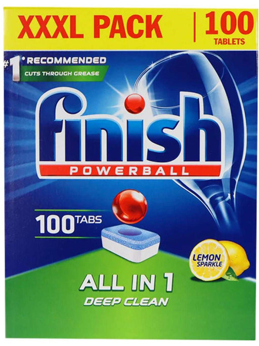 Finish - Powerball ALL in 1 Deep Clean Dishwasher Tablets Lemon Sparkle 100 Tabs - HOME EXPRESS