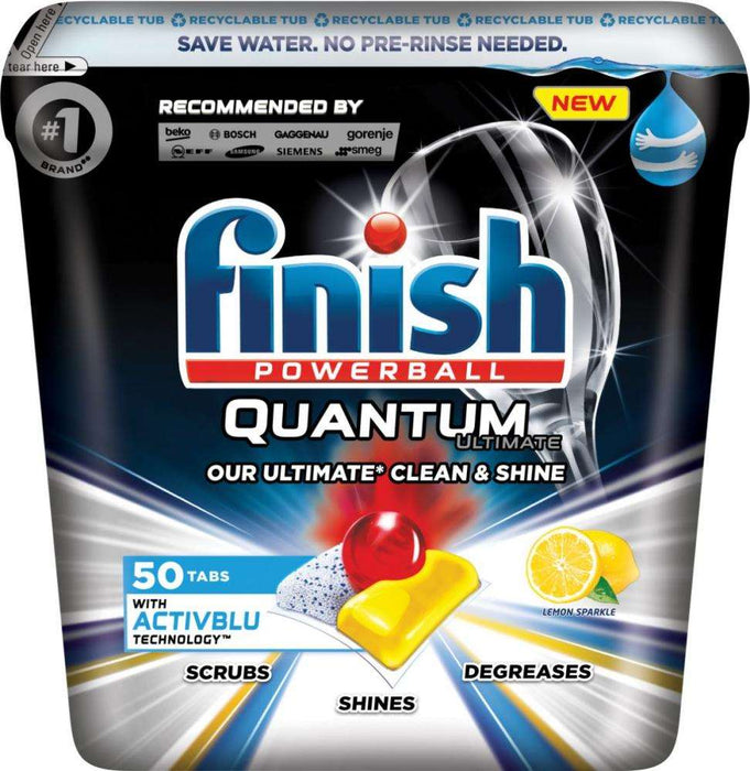 Finish Quantum Powerball Lemon Sparkle Tabs 50s - HOME EXPRESS