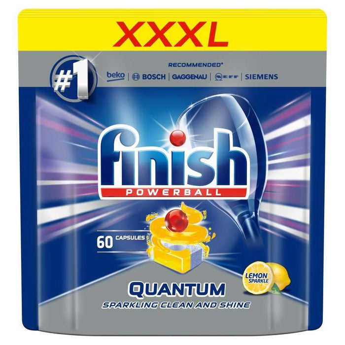 Finish Quantum Powerball Lemon Sparkle Tabs 60s - HOME EXPRESS