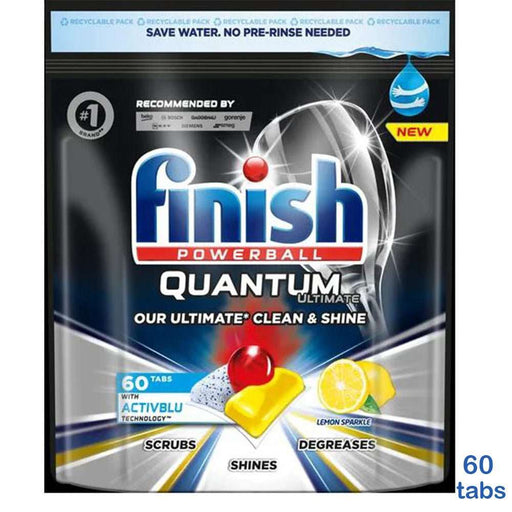 Finish Quantum Ultimate Powerball Lemon Sparkle Tabs 60s - HOME EXPRESS