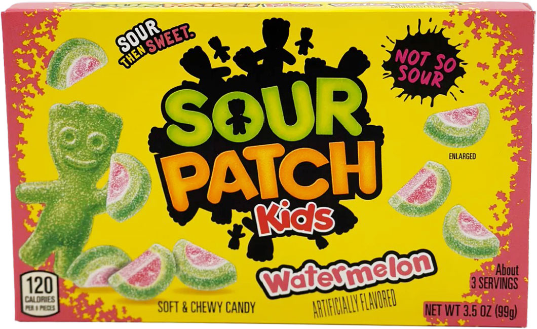 Sour Patch Kids 兒童酸味水果軟糖 西瓜味 99g / 3.5oz 到期日: 16/05/2024