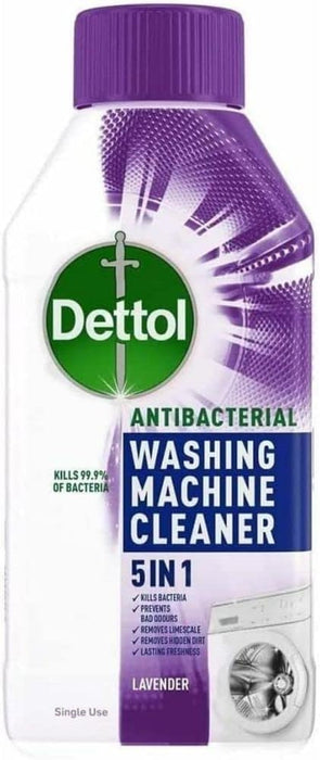 Dettol - 5 in 1 Washing Machine Cleaner, Lavender 250ml