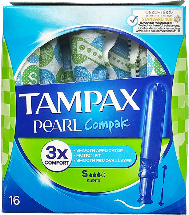 Tampons Compak Pearl Super 16's
