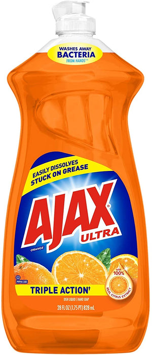 AJAX -  Dishwashing Liquid / Hand Soap, Orange 828ml