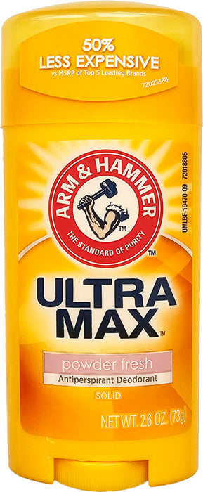 Arm & Hammer Deodorant Ultra Max Powder Fresh 73g EXP 04/25