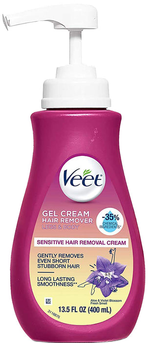 Veet - 敏感脫毛凝膠粉紅色 400 毫升