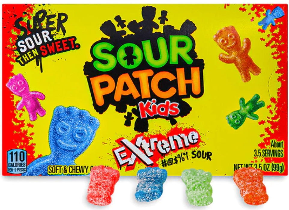 Sour Patch Kids Soft & Chewy Candy Extreme 99g / 3.5oz EXP 14/5/24