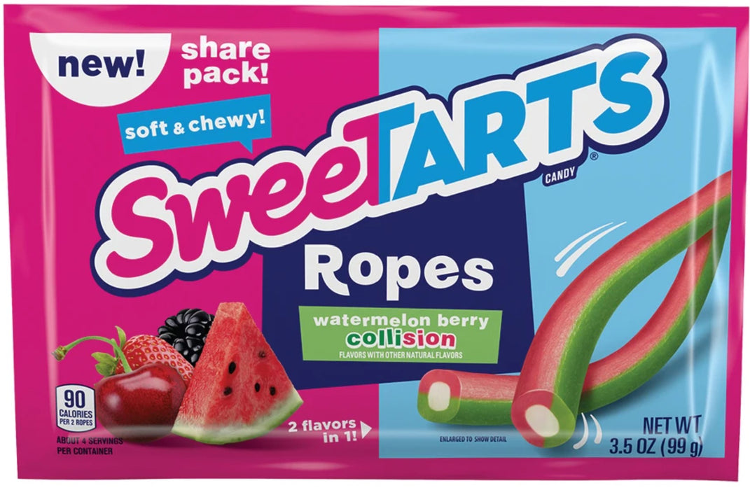 Sweetarts 紐紋繩索糖 西瓜雜莓味 99g / 3.5oz 到期日 09/24
