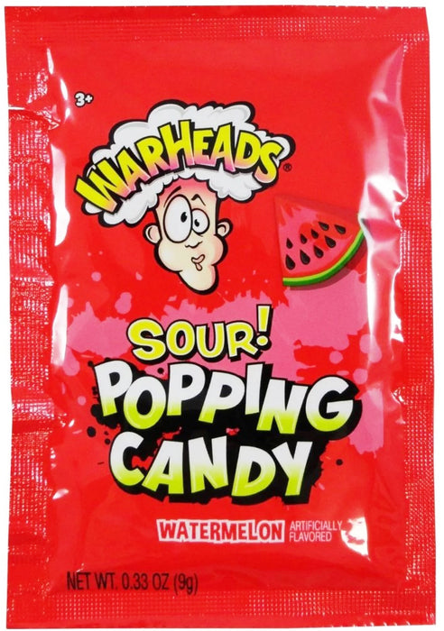 Warheads Sour Popping Candy Watermelon 9g / 0.33oz EXP: 12/24