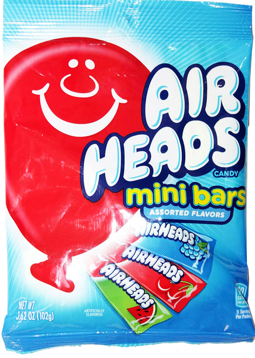 Airheads Mini Bars Candy, Assorted Flavours 102g / 3.62oz EXP: 06/25