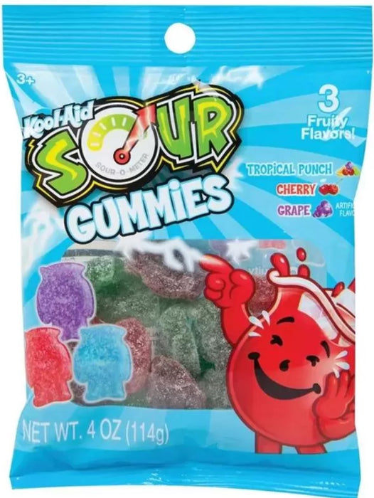 Kool-Aid Sour Gummies Fruity 114g / 4oz EXP 15/01/25