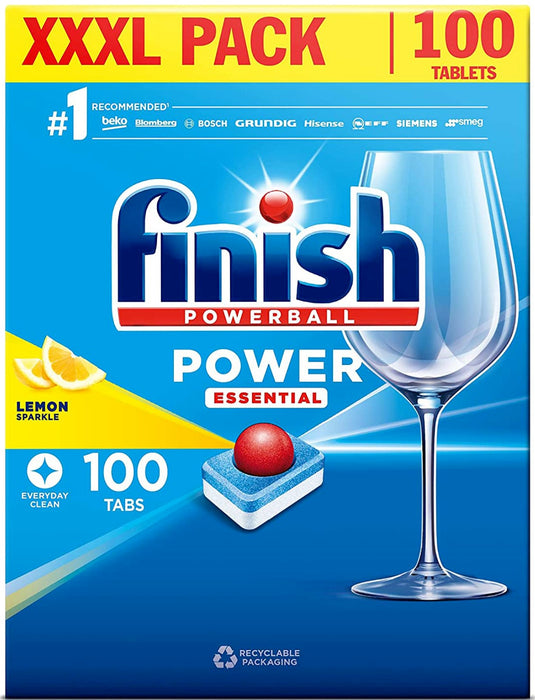 Finish - Powerball ALL in 1 Deep Clean Dishwasher Tablets Lemon Sparkle 100 Tabs - HOME EXPRESS