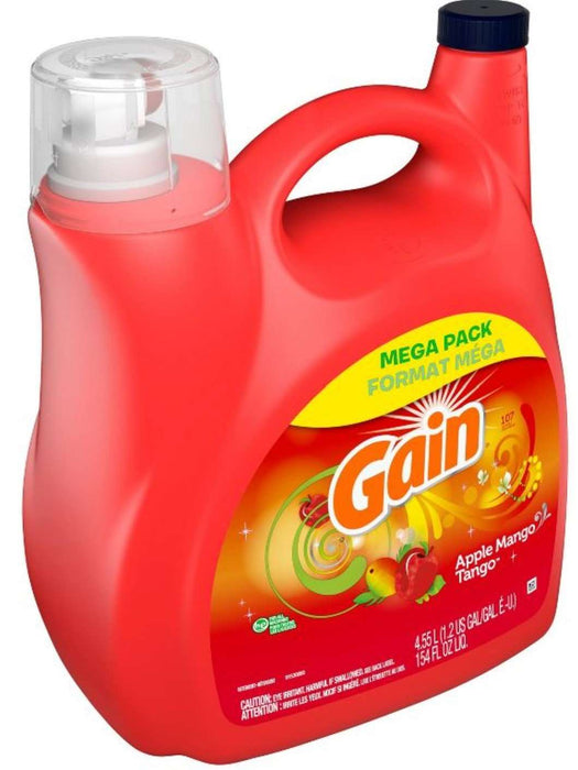 Gain - Laundry Liquid Detergent, Apple Mango Tango 4.55L - HOME EXPRESS