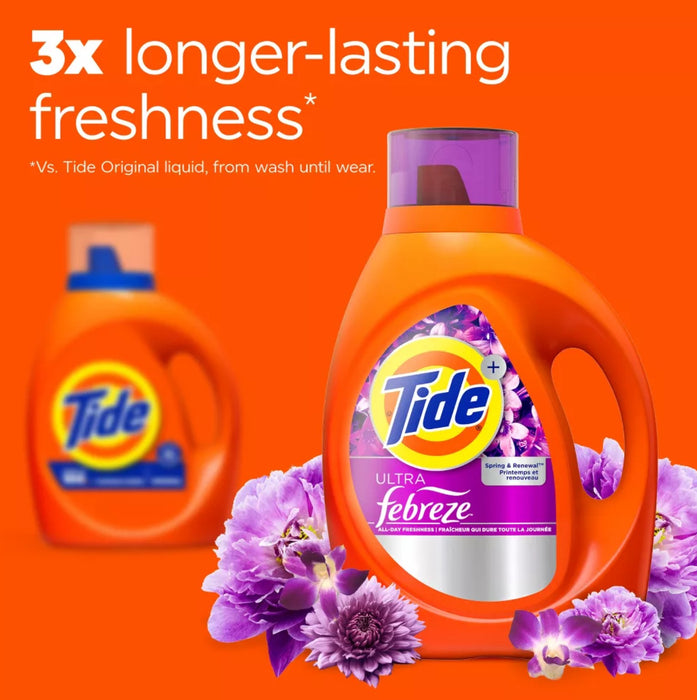 Tide Laundry Liquid Detergent with Febreze Spring Renewal 2.15L