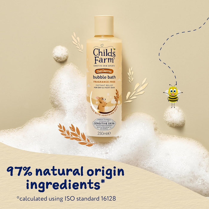 Childs Farm Oatderma Bubble Bath Fragrance-free 250ml (parallel import)