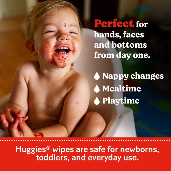 [CASE OFFER] 99.9% Huggies Pure Water Baby Wipes 48s x 10