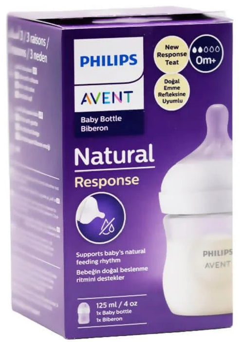 AVENT Natural Response Baby Bottle 0m+  125ml SCY900/01