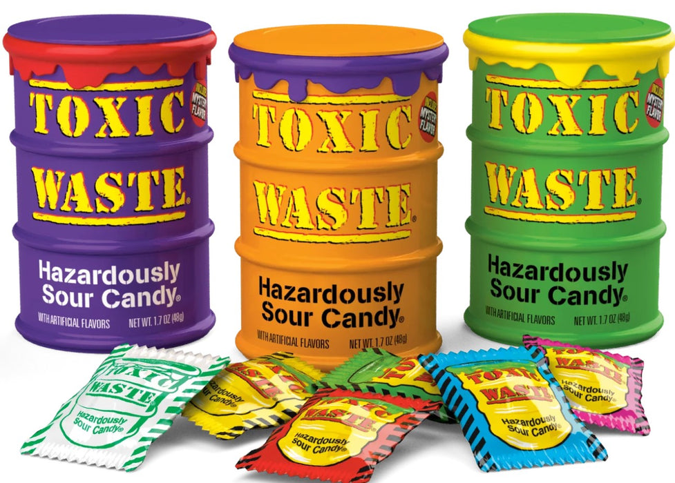 Toxic Waste 激酸糖果 (包裝顏色隨機出貨) 48g / 1.7oz 到期日 04/25