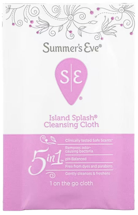 Summer's Eve - Feminine Cleansing Cloths, Island Splash Sensitive Skin 16 cloths