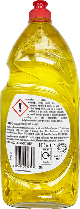 Fairy - Lemon Dish Washing Liquid Detergent 1015ml