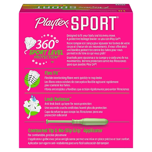 PLAYTEX - Sport Tampons Regular 18's